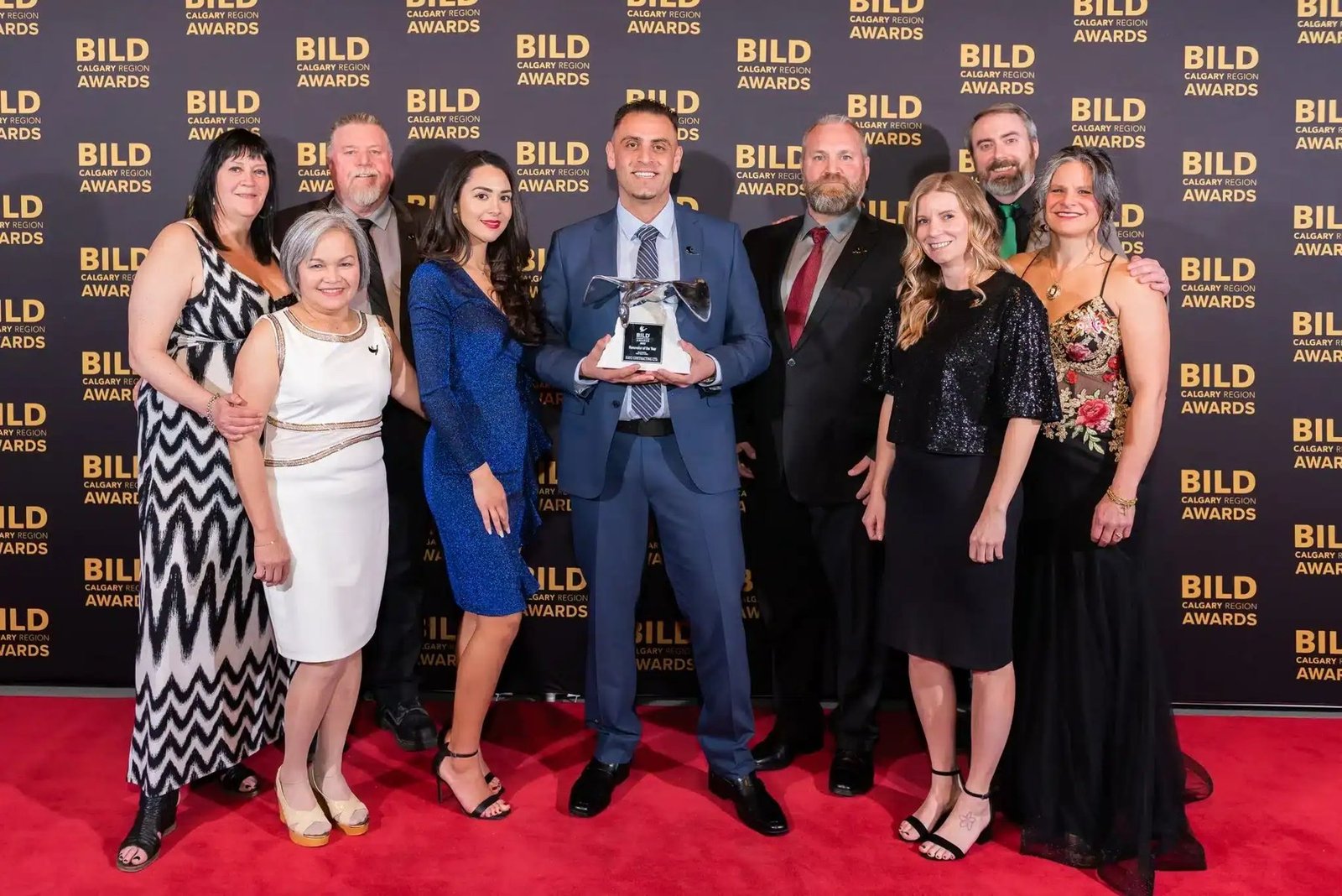The Kay2 Contracting team at the BILD Calgary Region Awards gala