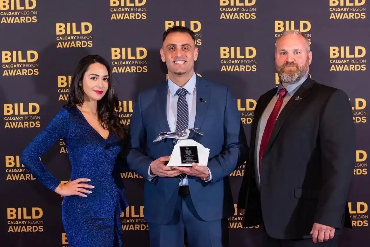 The Kay2 Contracting team at the BILD Calgary Region Awards gala