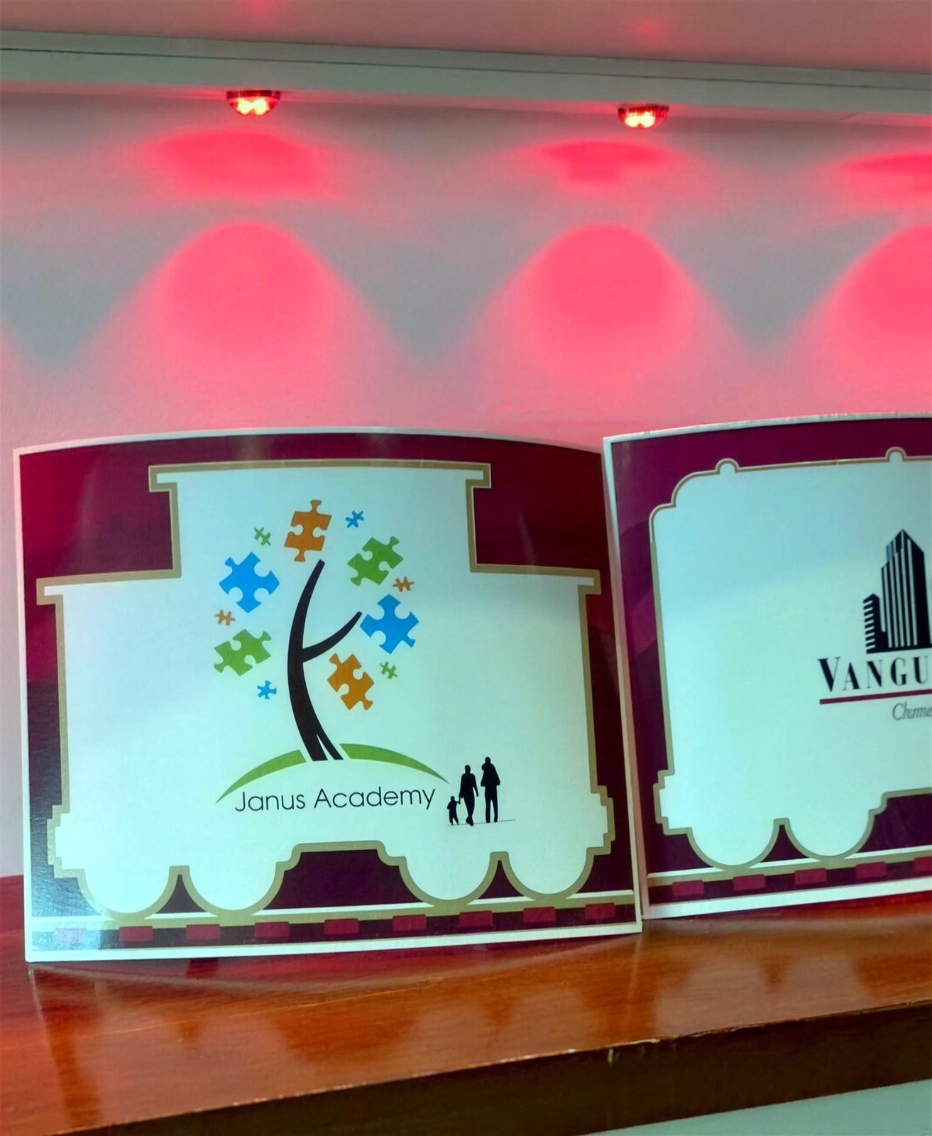 Janus Academy sponsor display at the 2025 Janus Academy Gala in Calgary