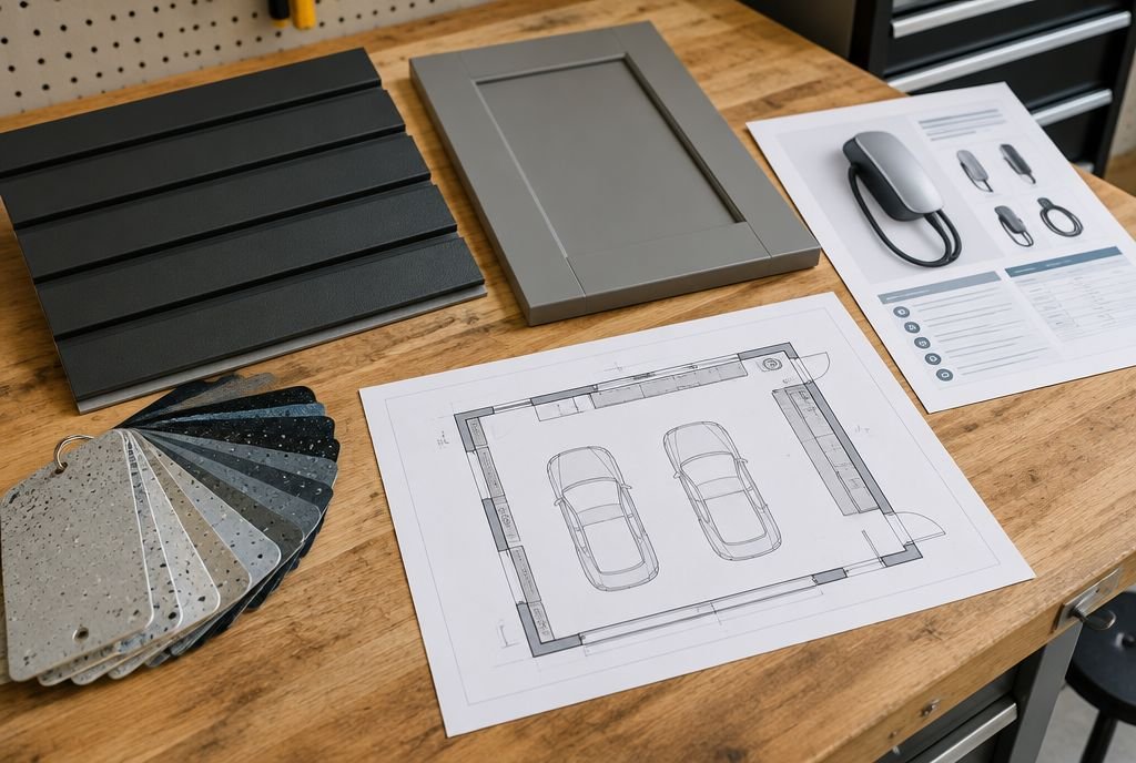 Planning finishes for a garage renovation