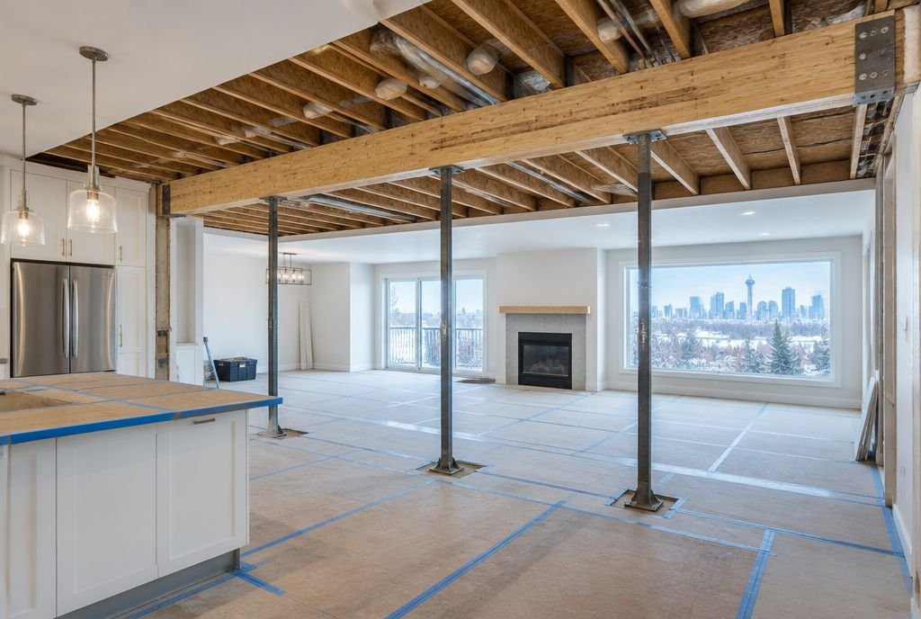 Removing a load-bearing wall in Calgary