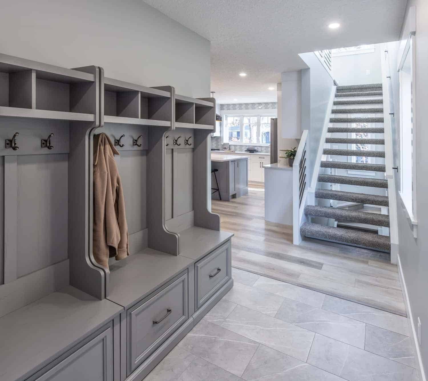 Interior Design by Kay2 Contracting: 19th Street Home Addition, NW Calgary