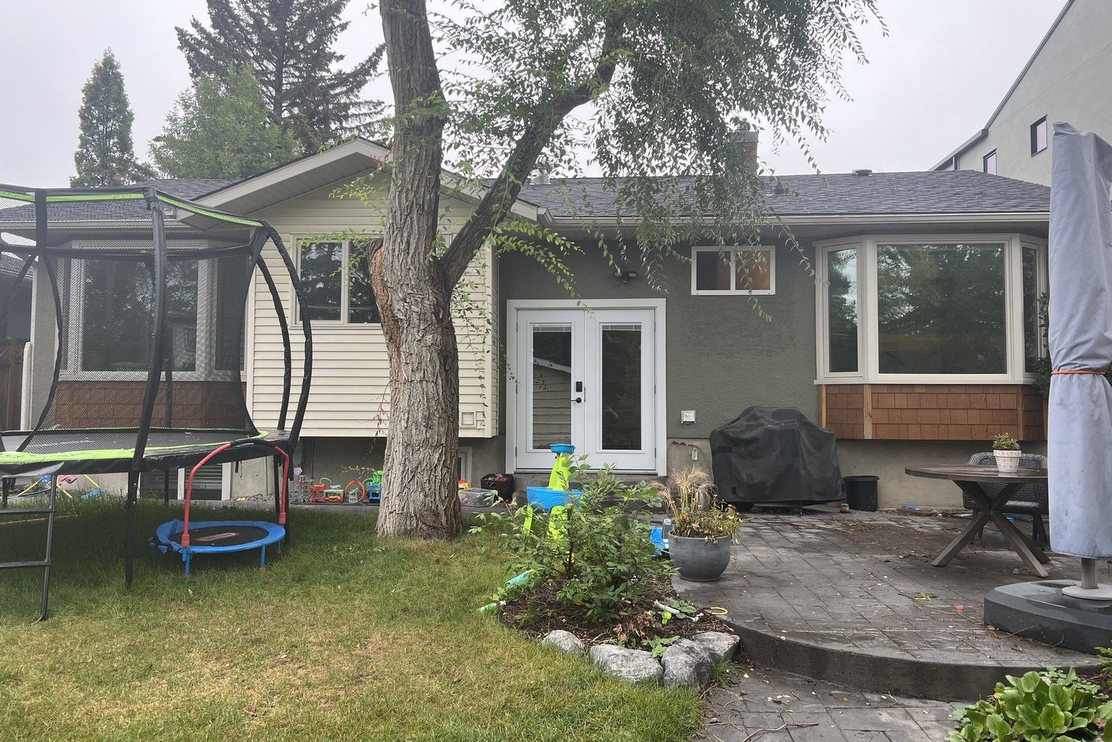 Before: Rear and covered patio
